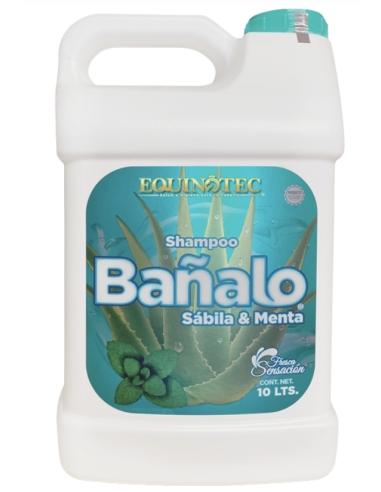 Meta title-Bañalo sabila y menta (shampoo p-Caballo) 10 litros