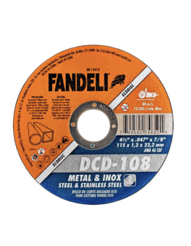 Meta title-Disco corte delgado metal inox 41-2 eco 115x1.2x22.22