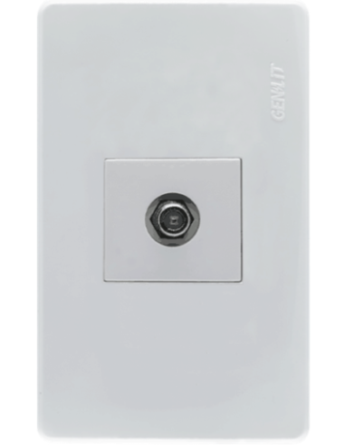 Meta title-Placa blanca toma coaxial