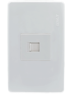 Meta title-Placa blanca toma ethernet