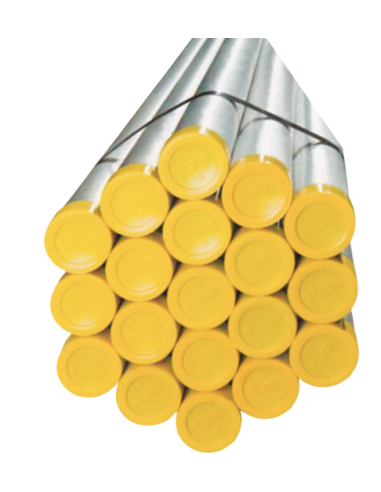 Meta title-Tubo galvanizado 1-2 tapon amarillo ced. 40