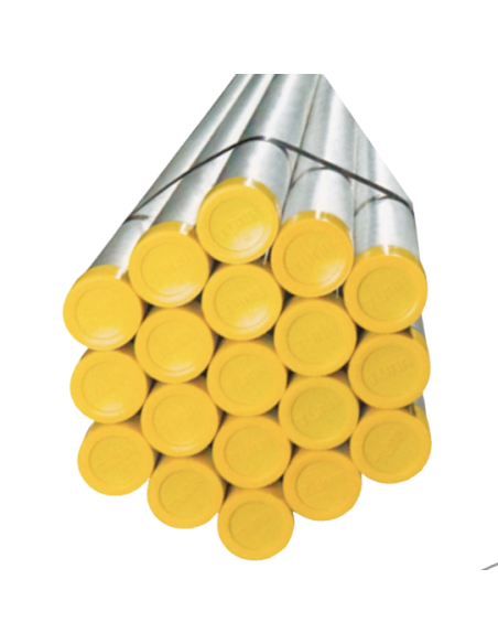 Meta title-Tubo galvanizado 3-4 tapon amarillo ced. 40