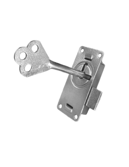 Meta title-Chapa ropero c- llave galv. c-10pz