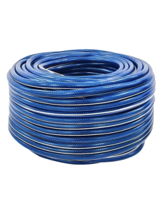 Meta title-Manguera linea oro 1-2 azul-Blanco 100 mt