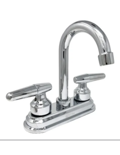 Meta title-Mezcladora 4 p-Lavabo acero inox. maneral palanca tipo bar