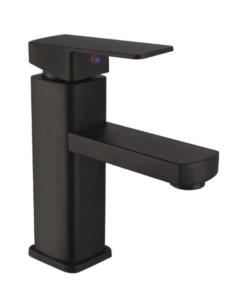Meta title-Monomando p-Lavabo acero inox corto negro