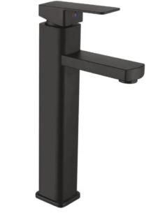 Meta title-Monomando p-Lavabo acero inox. largo negro