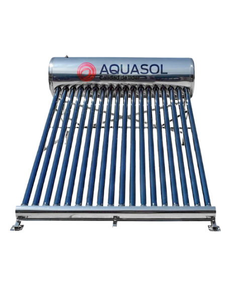 Meta title-Calentador solar de agua 15 tubos aquasol (4 a 5 personas)