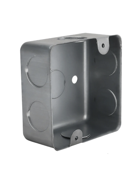 Meta title-Caja cuadrada galvanizada 3-4 (4 x 4)